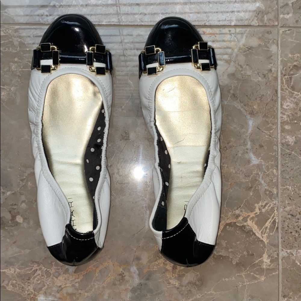 White and black shoes